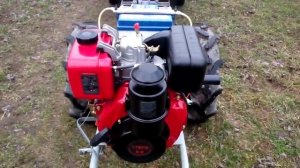 Мотоблок Мотор Сич МБ-6ДЕ (дизель) на холостом ходу