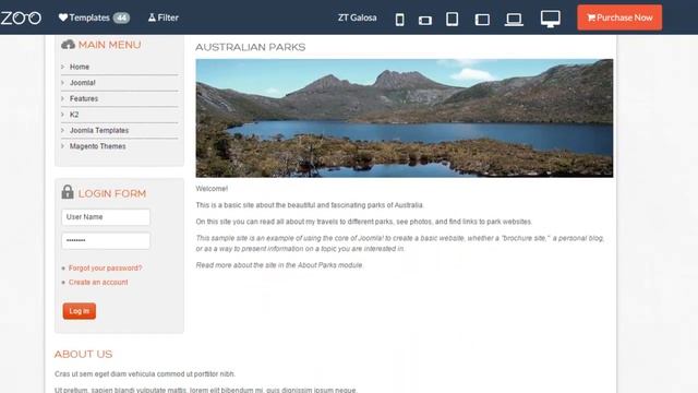 Joomla Template Galosa- Menzza.com смотреть онлайн
