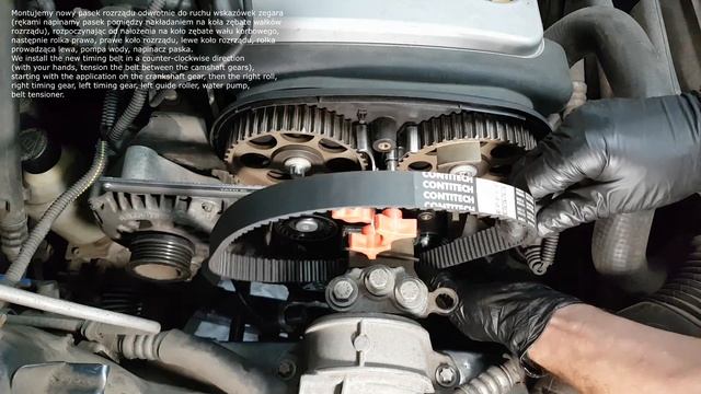 Jak wymienić pasek rozrządu i pompę wody - Opel Astra 1.6 16V - wersja skrócona смотреть онлайн
