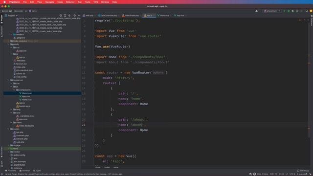 #2 Laravel + VueJS. SPA. Аналог Trello. Установка и настройка Vue-Router.
