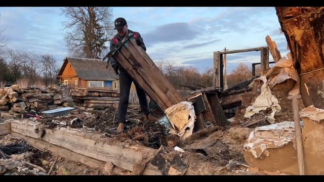 Пришла "весна"! Уборка участка / Сжигаем дом / Празднование дня рождения / Жизнь в деревне #ранчо смотреть онлайн