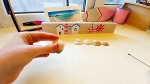 DIY  ключница в морском стиле + как сделать отверстие в ракушке