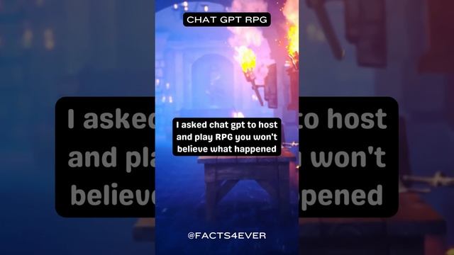 Chat GPT playing RPG as host and player? You won't believe what happened #epicadventure #ai #rpg