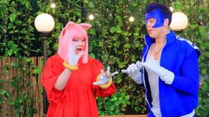 Sonic the Hedgehog Saves Amy Rose in Real Life! My Pokemon Is Missing!