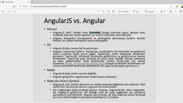 WP 05.03 AngularJS vs  Angular