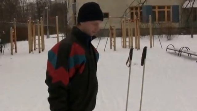 Ступающий шаг - передвижение на лыжах смотреть онлайн