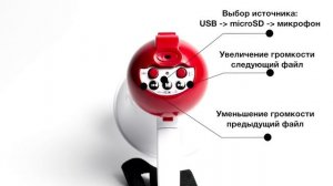 TerraSound MG-212 и  MG-212USB миниатюрные ручные электро мегафоны