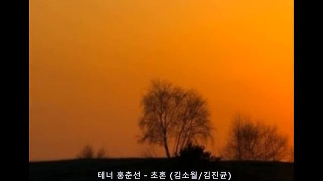 초혼(招魂/Evocation) - 김소월/김진균/홍춘선(산산이 부서진이름)*Korean art song