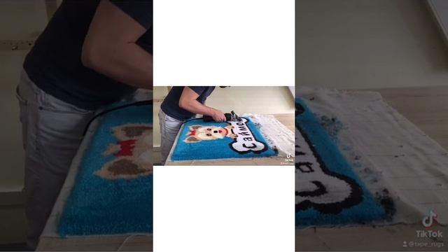 Финальный этап - стрижка коврика