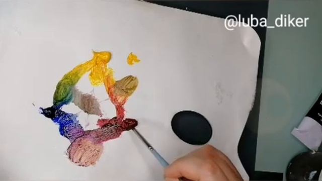 Как смешивать коричневые и серые цвета из 3 красок смотреть онлайн