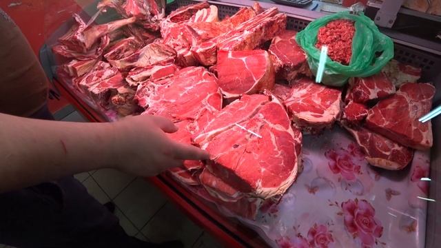 Цены на мясо в Чите. Рынок Витэн. 29.02.2020