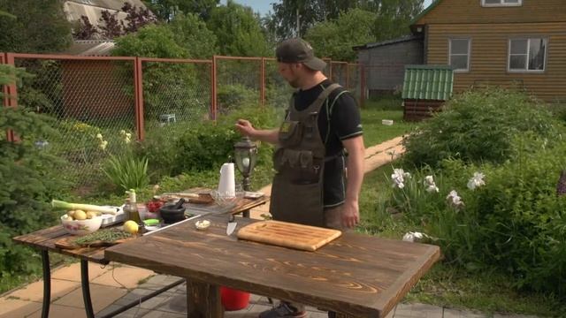 Поркетта - рулет из свинины и Потато кебаб - шашлык из картошки смотреть онлайн