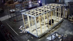 7 часов за 3 минуты - Сборка блок-контейнера на заводе ЗМК