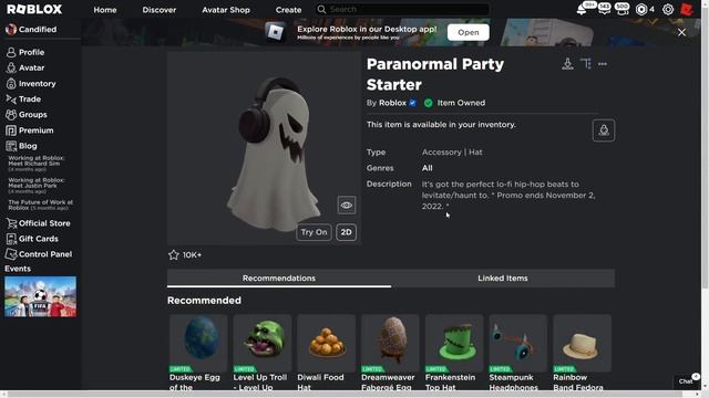 [FREE ITEM] HOW TO GET THE PARANORMAL PARTY STARTER! | ROBLOX смотреть онлайн