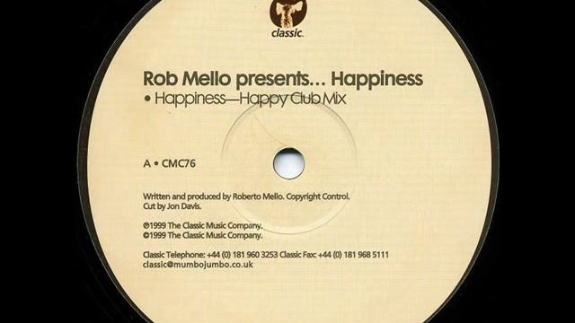 Rob Mello - Happiness (Happy Club Mix) смотреть онлайн