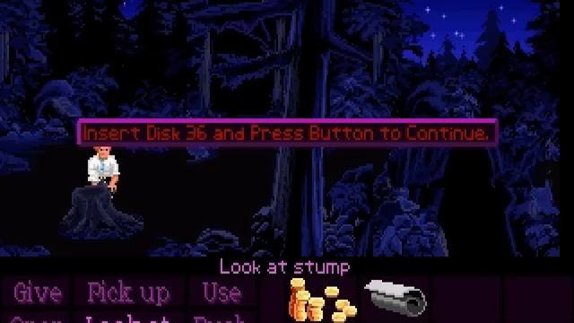 Monkey Island, the infamous stump joke ported to SCUMM V5. смотреть онлайн