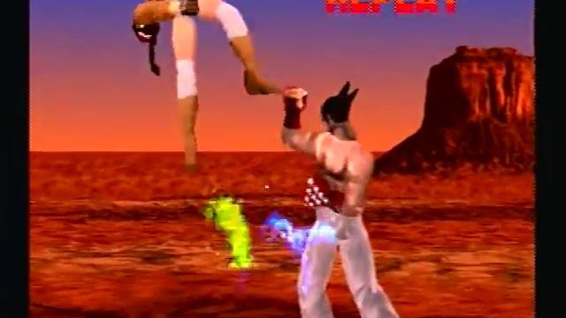 Tekken 1 (PS1) - Kazuya Mishima - Arcade Playthrough смотреть онлайн