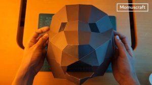 How to make a Grizzly Bear Mask using Paper Cardboard - DIY quick and easy in less than 5 Minutes