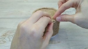 Super idea of jute for the kitchen. Супер идея из джута для кухни. емкость для сыпучих продуктов.