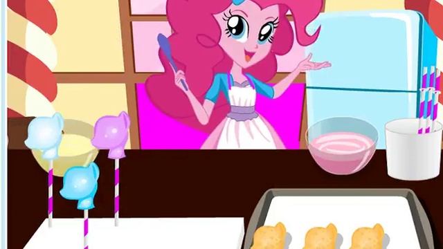 Готовим Кексик в игре My Little pony cace pops смотреть онлайн