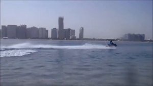 Weekend fun.. jet skiing at Abu Dhabi  Corniche