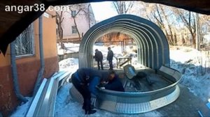Утепленный промышленный ангар Бескаркасные ангары. Самостоятельная сборка сборно-разборного ангара