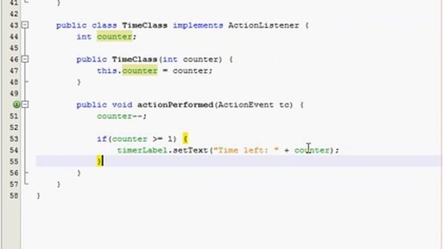 Java GUI Tutorial 30 - Timer program (Part 2 of 2) смотреть онлайн