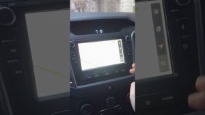Работа штатного яндекс навигатора. Hyundai Creta.
