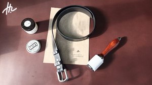 Ремень из натуральной кожи Мужской Чёрный