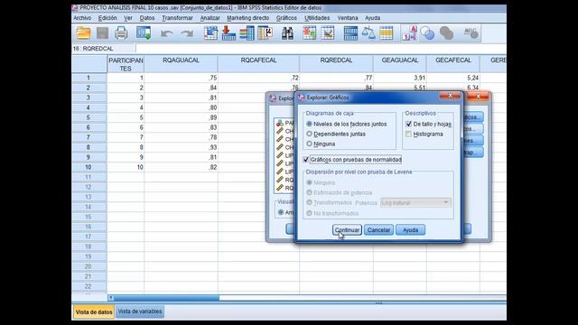 PRUEBA NORMALIDAD SHAPIRO WILK EN SPSS смотреть онлайн