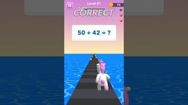 UNICORN DASH GAME : MATH RUN GAME PLAY ON ANDROID