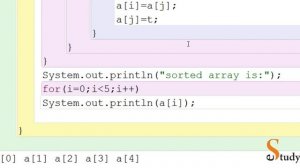 Java: Selection Sort of One Dimensional Array