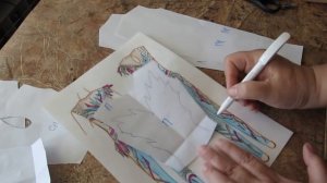 подготовка выкройки к раскрою (комбинезон)