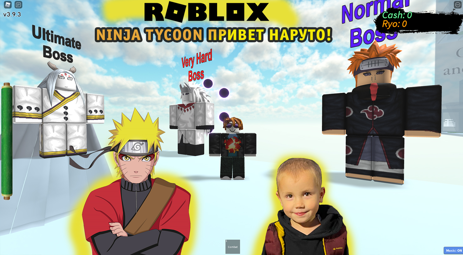 Roblox - Ninja Tycoon ➤ Мир Наруто ➤ Игра Роблокс прокачиваем своего Шиноби