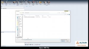 Open File (HM File) in Altair HyperWorks