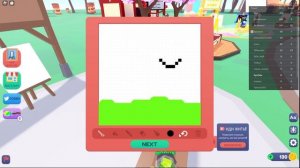 играю в Roblox в режим Голодающие художники - Clance