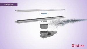 Душевой лоток Pestan Confluo Premium Line