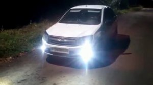 Установка туманок на ладу гранта лифтбек