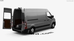 Renault Master Panel Van L2H2 with HQ interior 2019 3D model by Hum3D.com