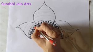 Easy Mandala Art For Beginners || Three Leaves Drawing