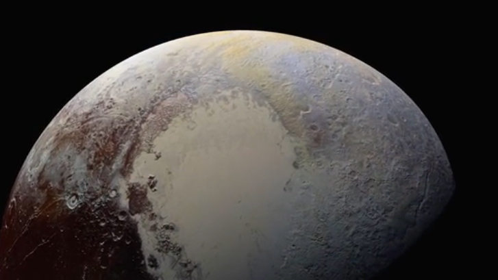 Плутон с  близкого ракурса New Horizons’ Best View of Pluto’s Craters, Mountains and Icy Plains