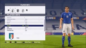 FIFA 18 | NEW ITALY ICONS | Legends Team | ft. Totti, Baggio, Gattuso etc. | with Game Faces