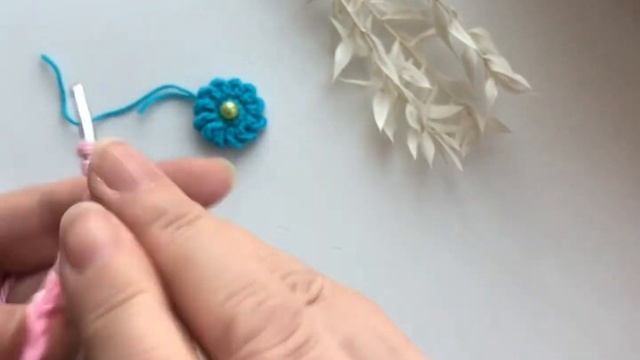 На встречу к весне Цветы.Очень красивый и легкий Цветок крючком. Мастерклас lesson #1 knitting flow