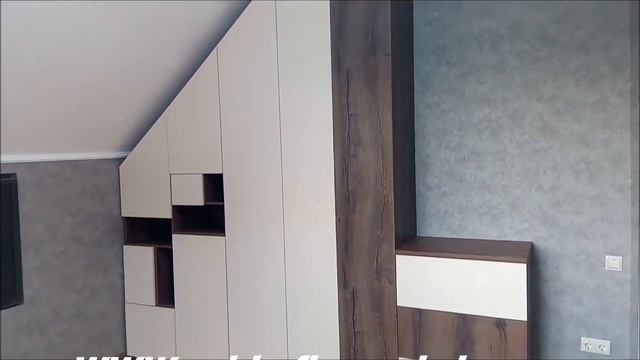 шкаф в мансарду, подростковый гарнитур смотреть онлайн