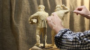 Скульптура. Скульптор Дмитрий Морозов. Изготовление статуэтки "Джентльмены удачи".