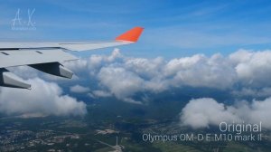 Тест Olympus OM-D E-M10 mark II видео из самолета / video test