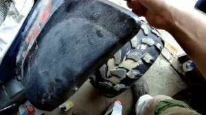 Как отремонтировать пластик на квадроцикле (мотоцикле) быстро и дешево.