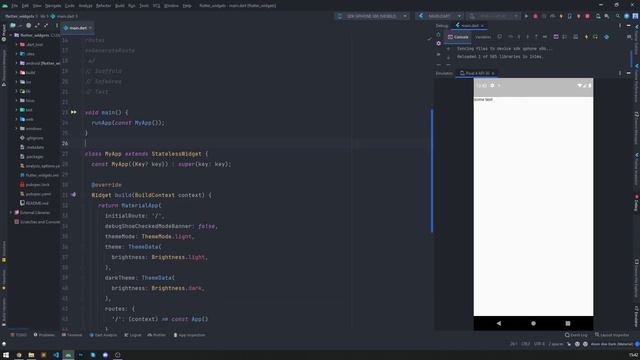 Flutter [widgets #1] Базовые виджеты. MaterialApp | Scaffold | SafeArea | SingleChildScrollView