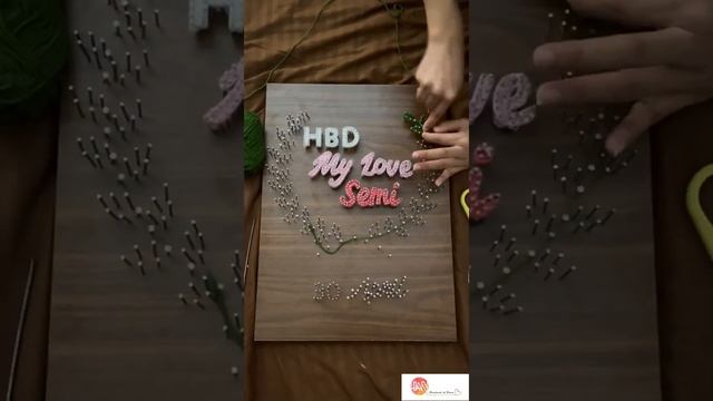 DIY String Art | Craft ideas | Beautiful Handmade Gift for Birthday | Handmade Birthday Gift Idea смотреть онлайн