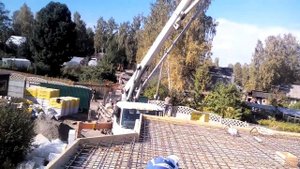 Самодельная опалубка из доски для плиты перекрытия